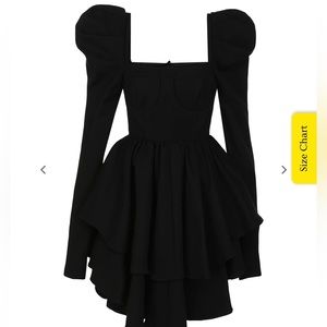 NEW WITH TAGS Selkie The Caviar Boleyn Dress 1X Black
